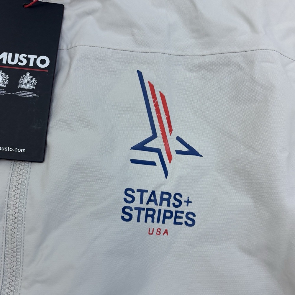 Musto Sardinia BR1 Jacket Platinum Waterproof Men's Sz 2XL Stars And Stripes USA - Picture 2 of 12
